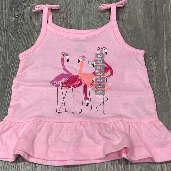 New Carter’s Shirt Flamingo Tank 6 Month OC11 - Picture 1 of 3
